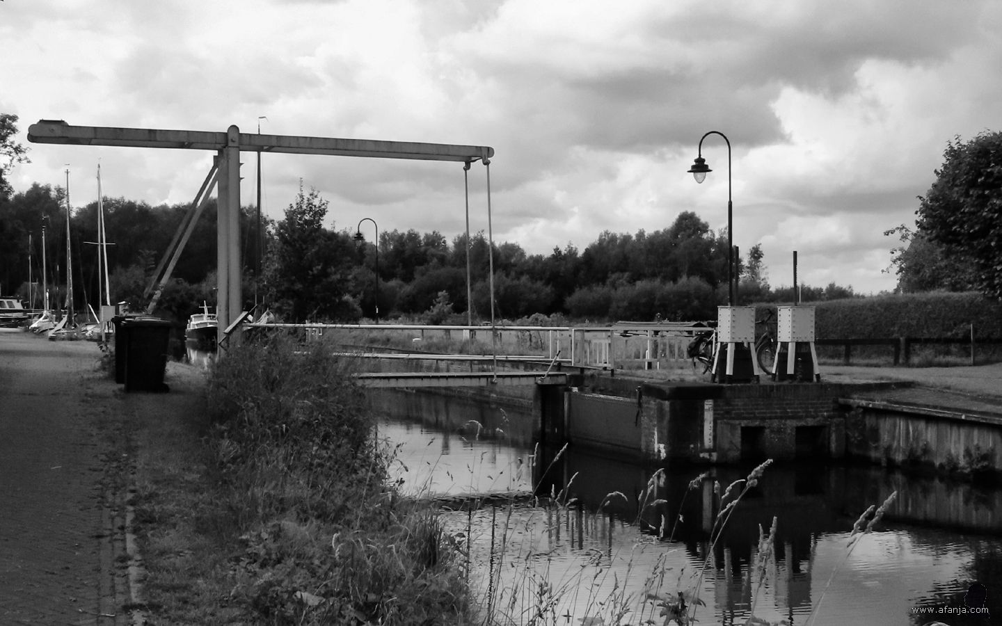 Buitenstvallaat, de klapbrug bij de sluis