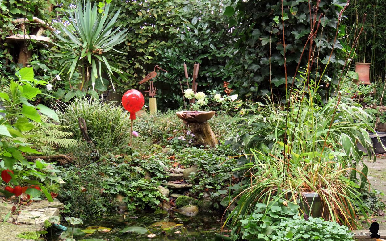 herfstbeeld in de tuin