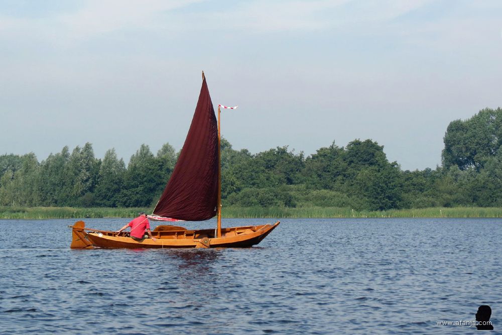 een mooie zeilpunter op de Beulakerwijde