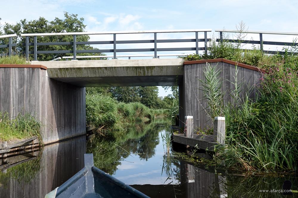 we duiken onder een brug door