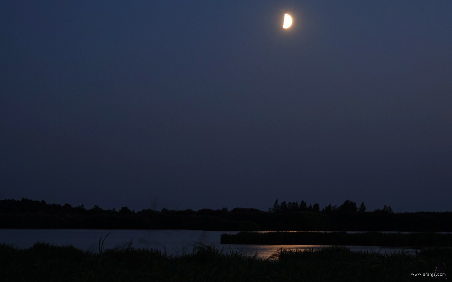 de halve maan boven de Jan Durkspolder