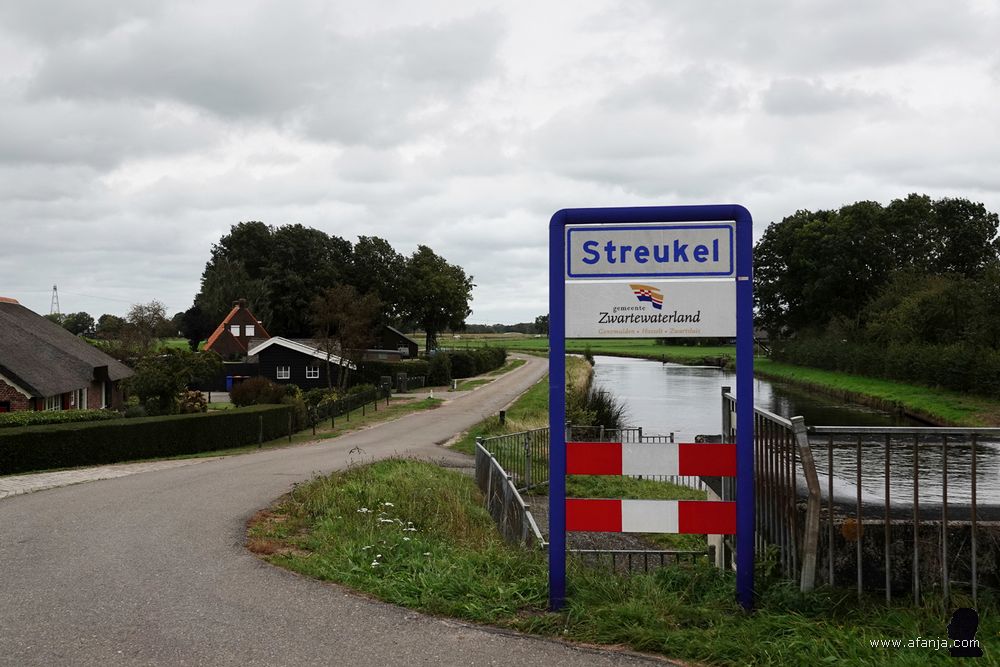 plaatsnaambord Streukel, gemeente Zwartewaterland