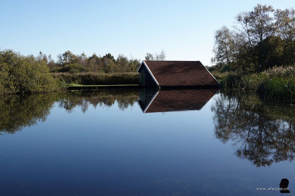 stille wateren in de Deelen - een boothuis