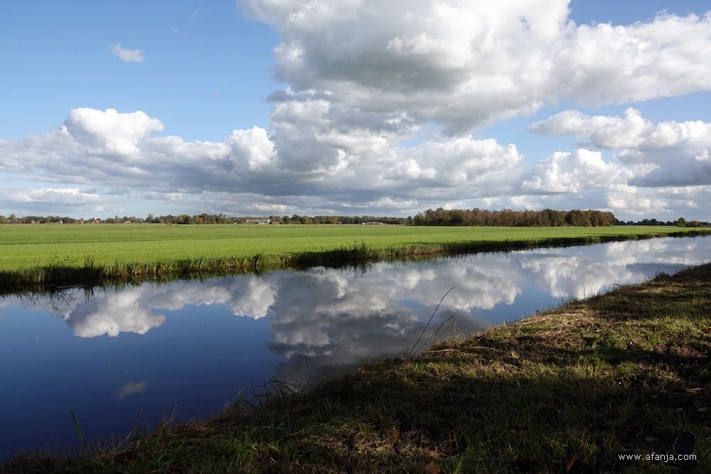 weerspiegelingen op het Stroomkanaal bij Gersloot