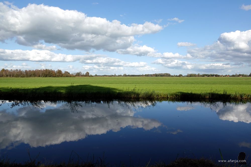 weerspiegelingen op het Stroomkanaal bij Gersloot