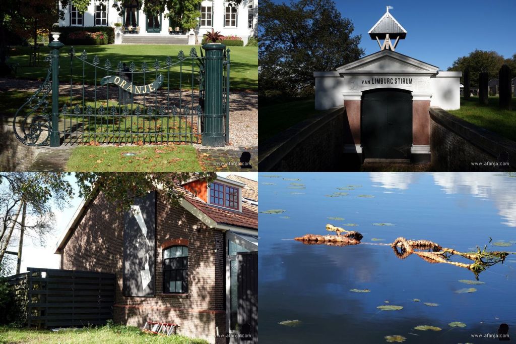 foto's van vier locaties in Fryslân waar we vrijdag zijn geweest