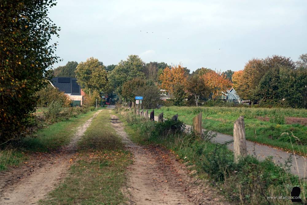zandpad in de richting van Vledderveen