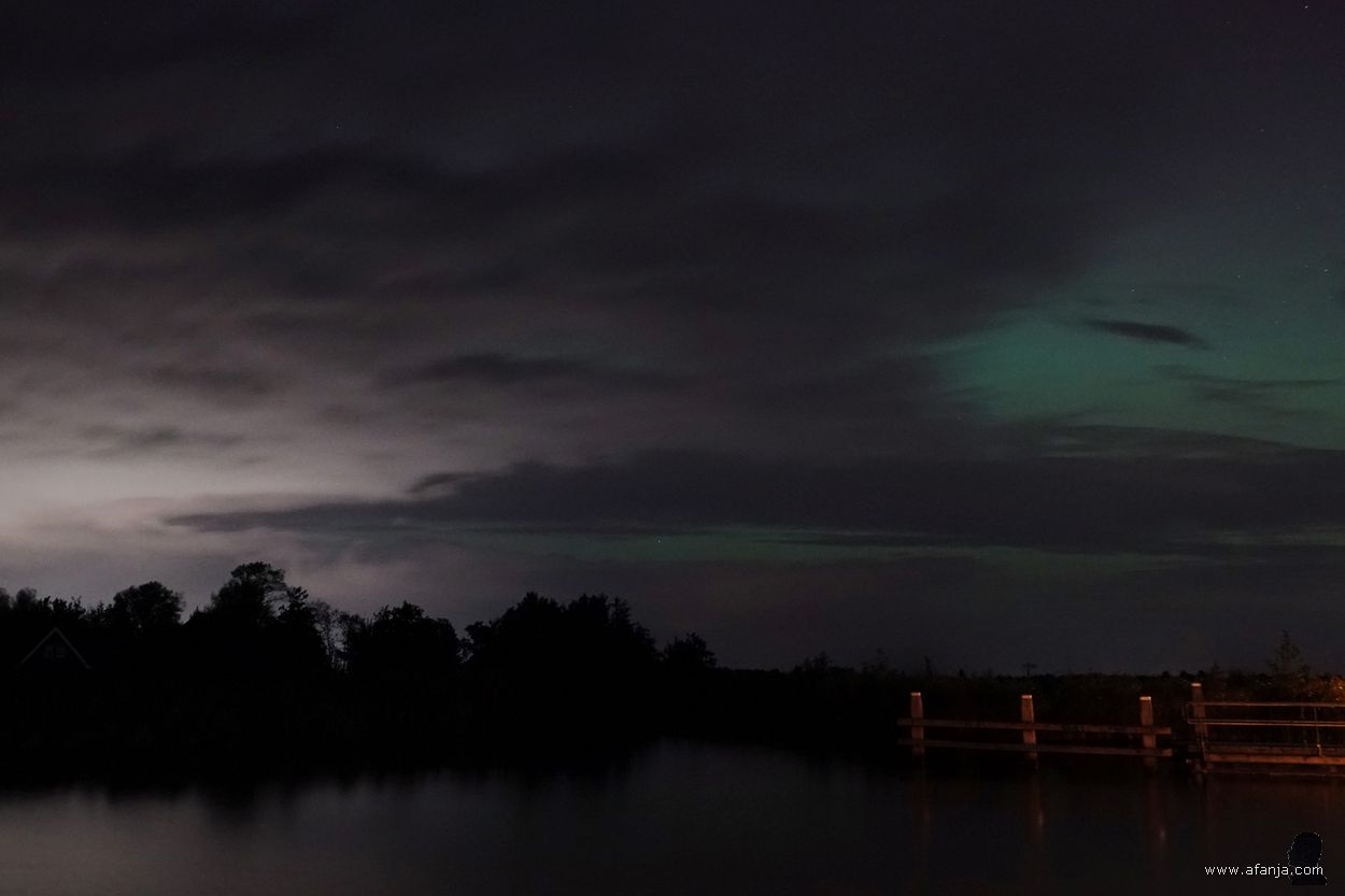 poollicht boven It Eilân - 10 oktober 2024