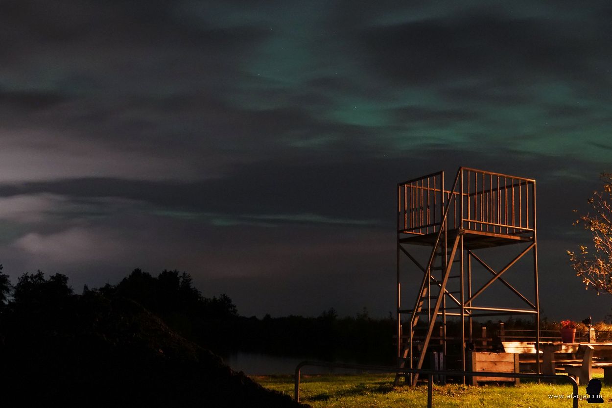 poollicht boven It Eilân - 10 oktober 2024