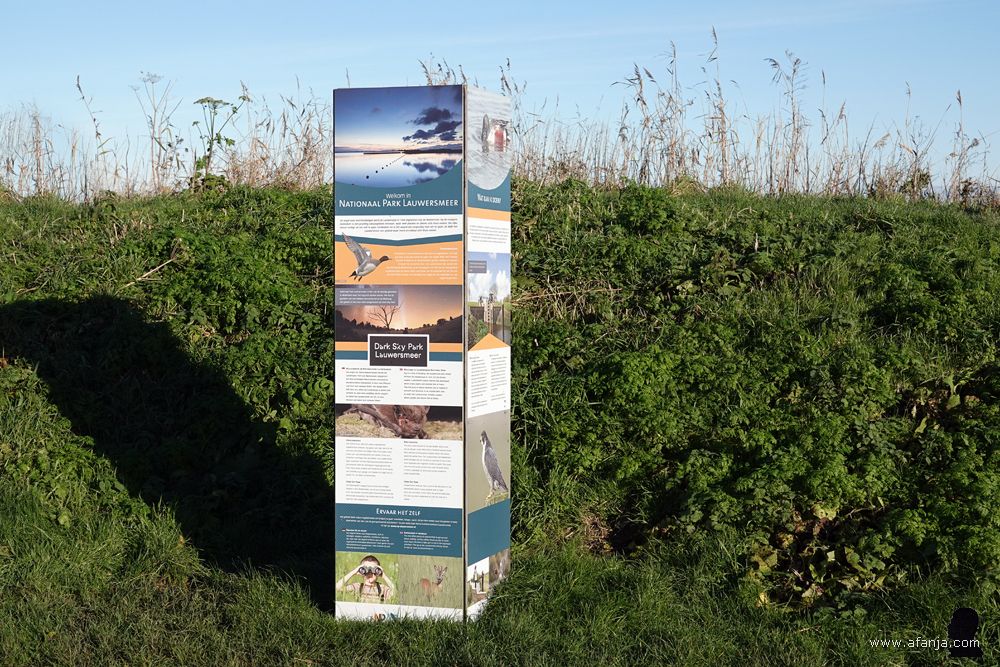 informatiepaneel Nationaal Park Lauwersmeer