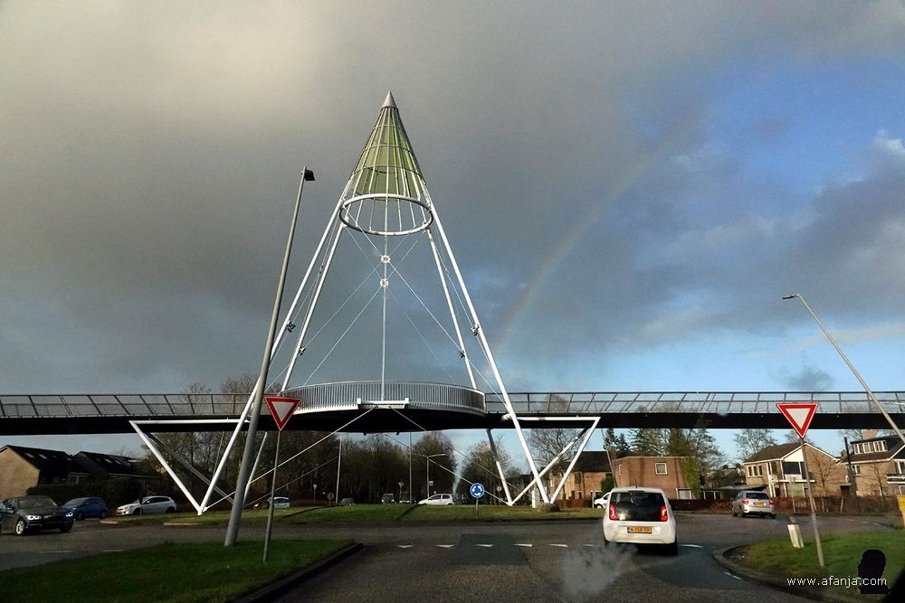 bij terugkeer in Drachten zagen we opnieuw een regenboog