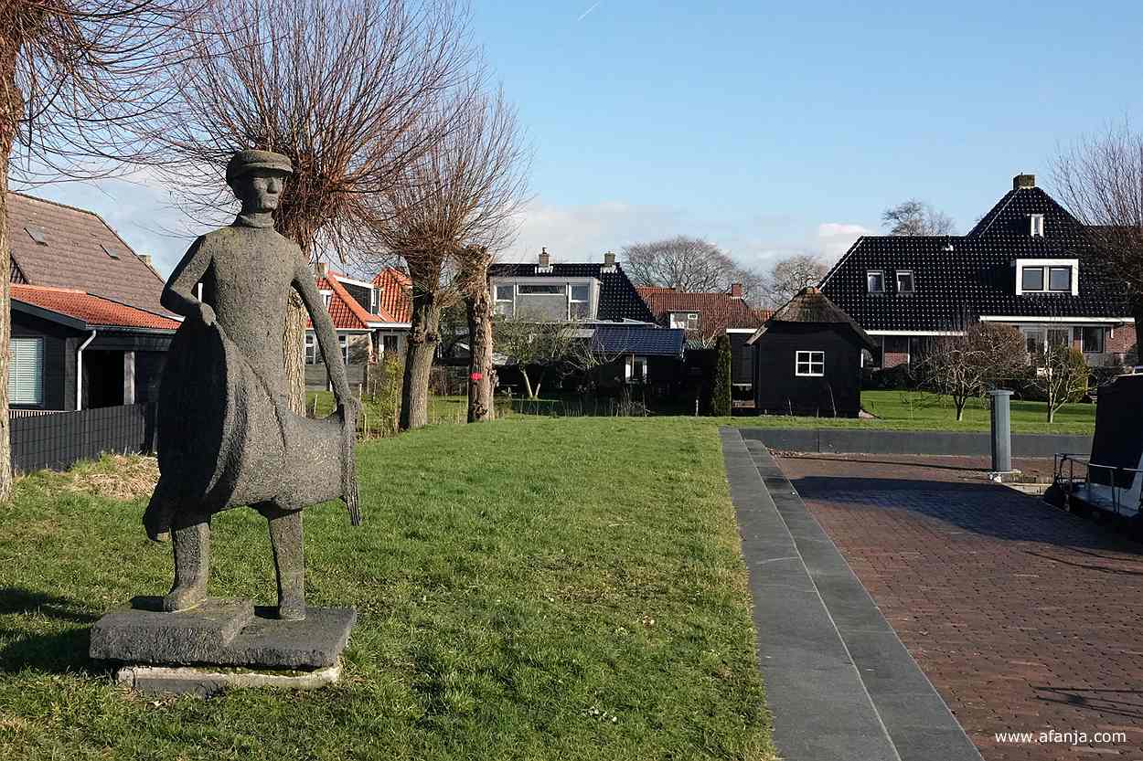 kunstwerk 'de Palingvisser' - januari 2025