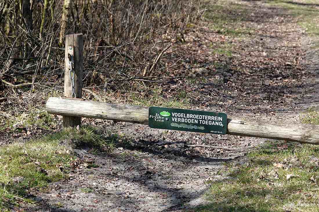 vogelbroedterrein - verboden toegang