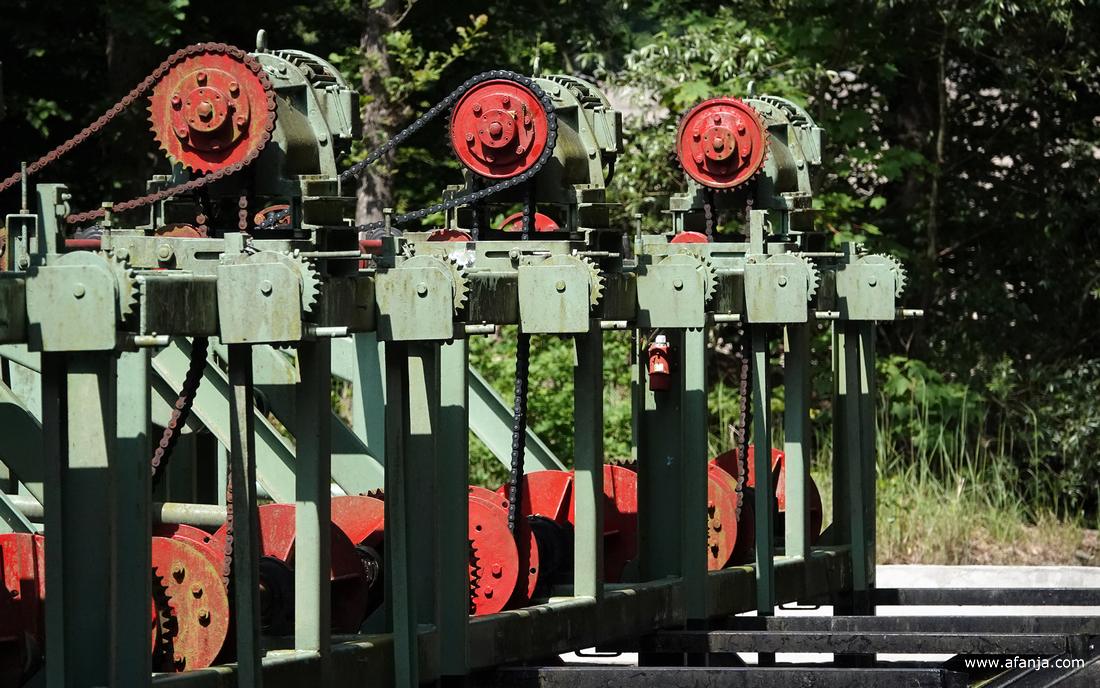drie golfmachines in het Waterloopbos