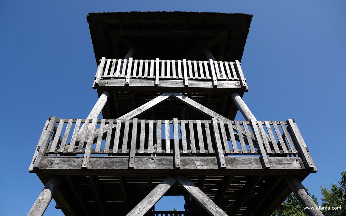 de uitkijktoren 'Romsicht' in de Jan Durkspolder