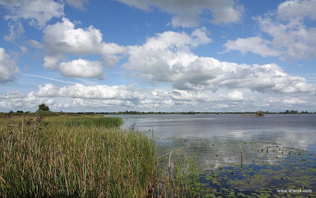 rust op de Leijen onder een mooie wolkenlucht