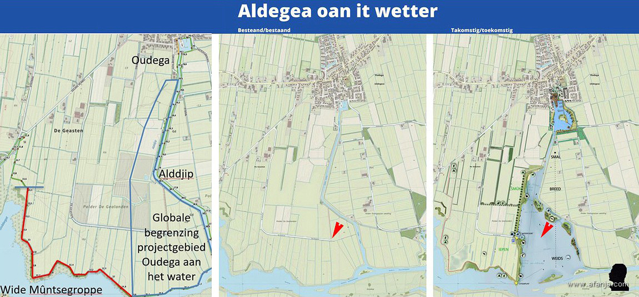 over de aanleg van een nieuw meer bij Oudega (Sm)