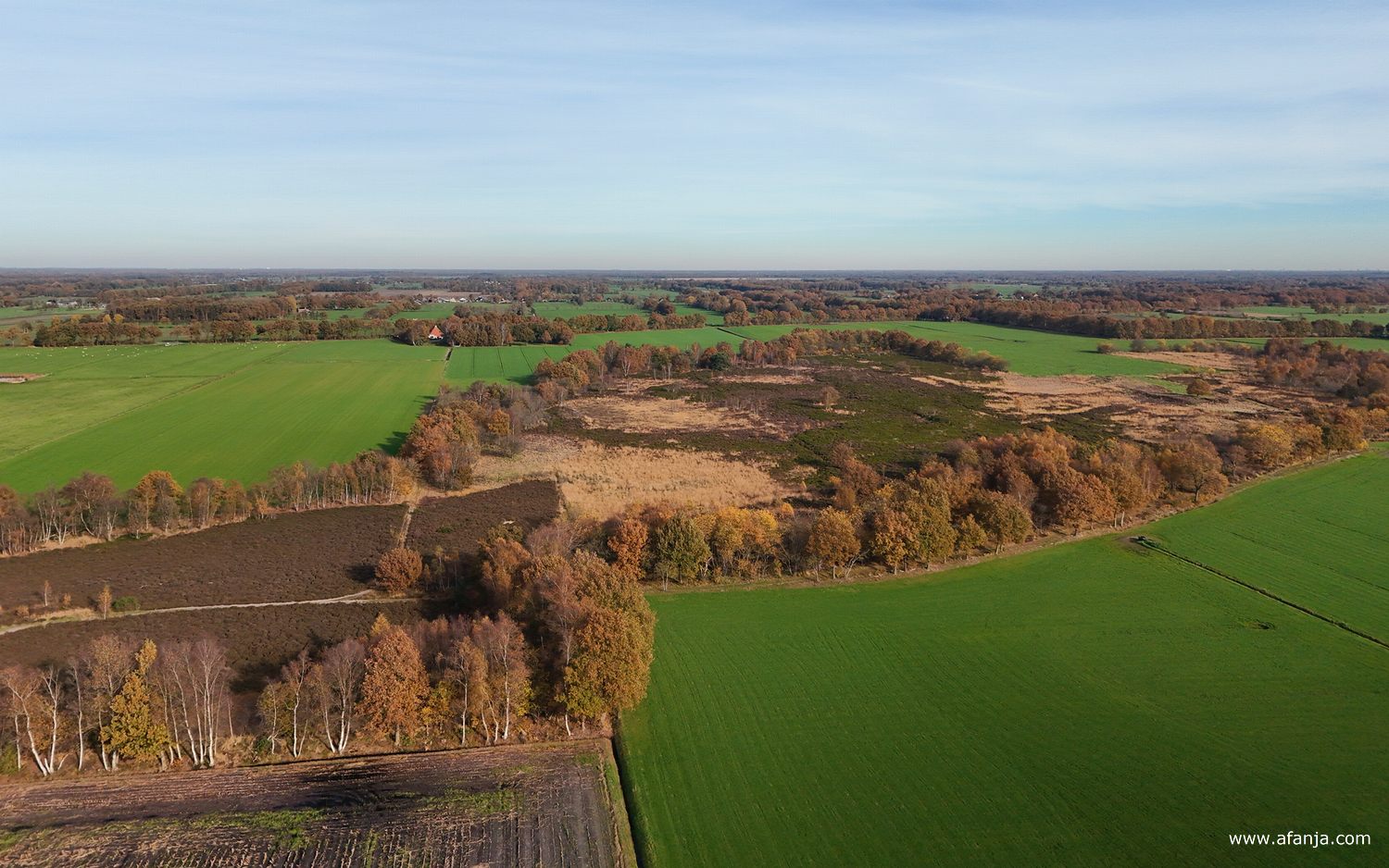 de Merskenheide van boven