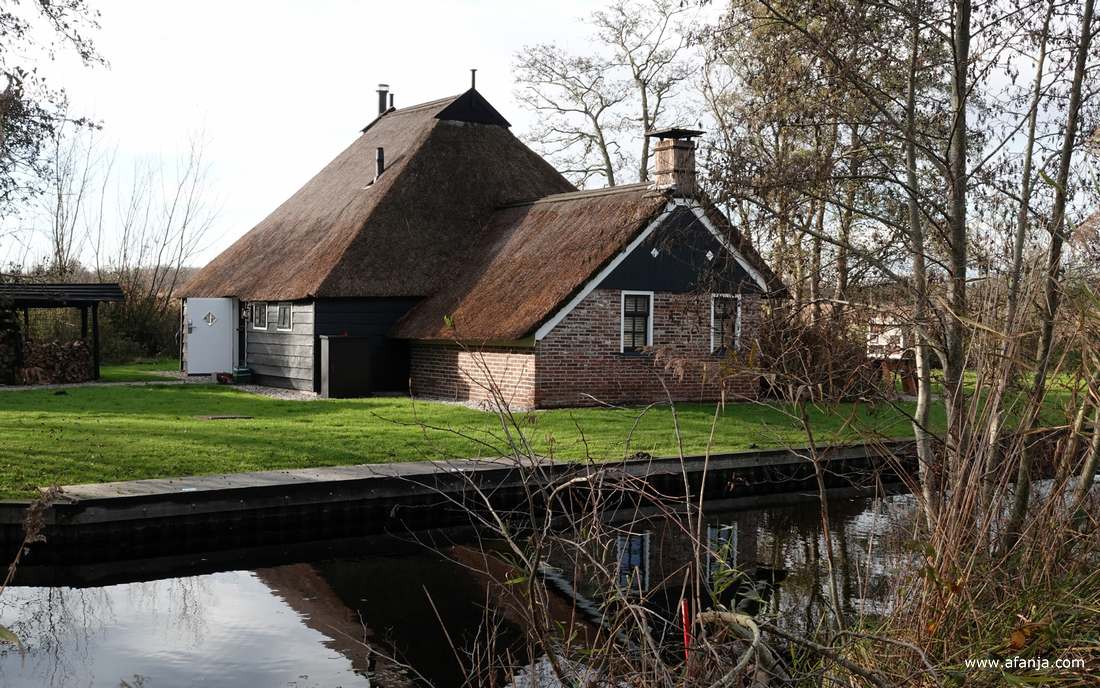 een keuterboerderijtje in De Weerribben