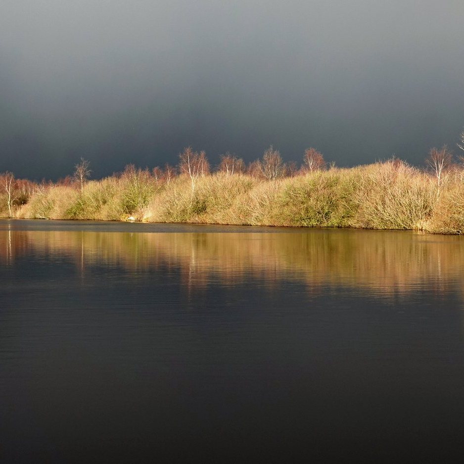 een winterse bui boven de Deelen - januari 2025