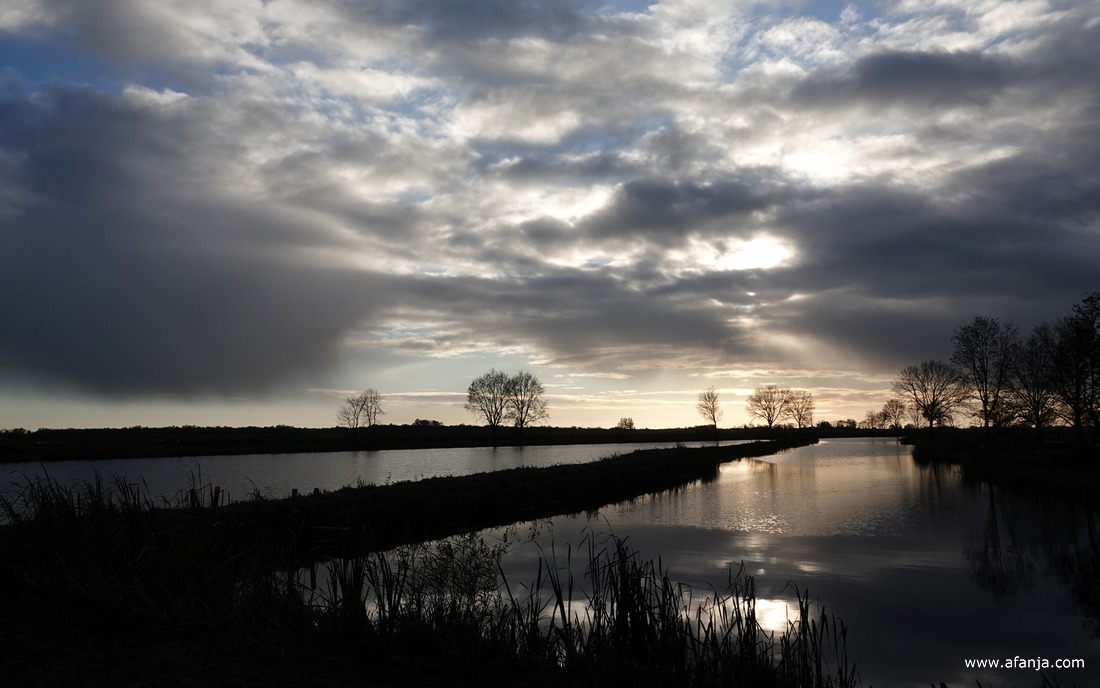 herstelde petgaten in De Weerribben