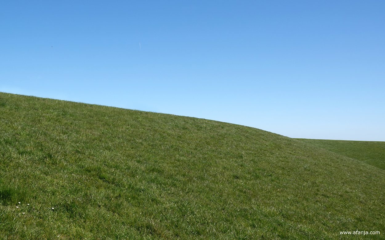 de zeedijk bij Peazens-Moddergat